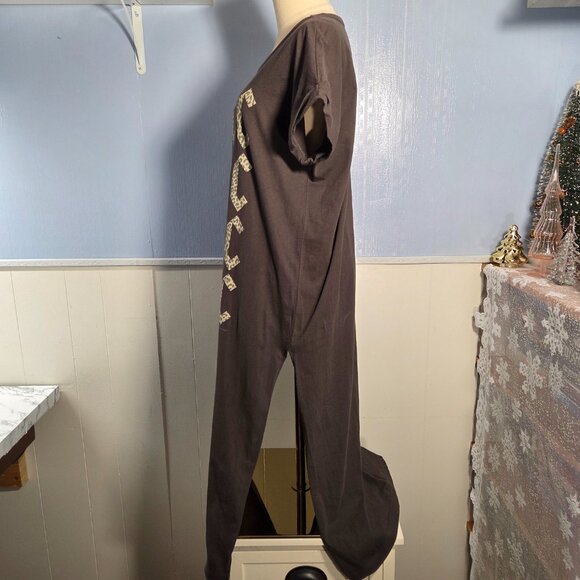 ACDC Medium Black Animal Print Shortsleeve Summer Casual Festival Concert Dress - Picture 8 of 9